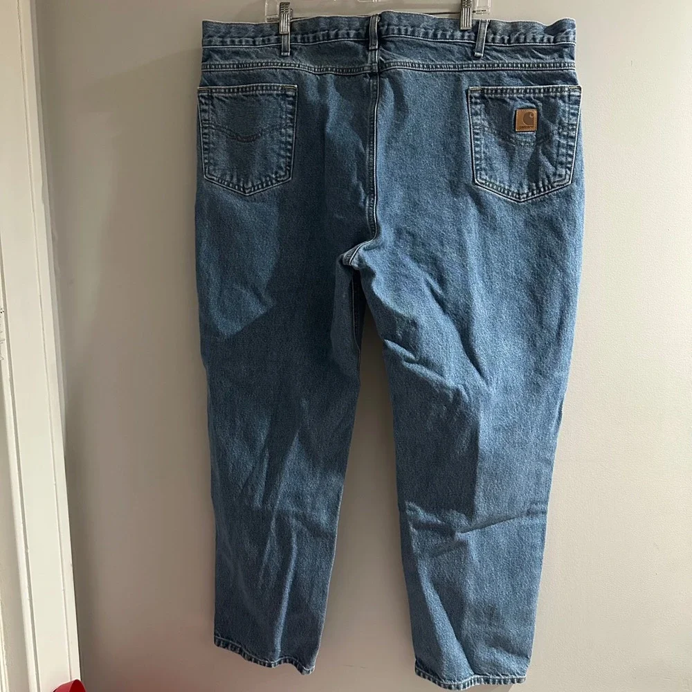 Carhartt Mens Jeans Denim Classic Fit Blue Size 46x30 Workwear‎ Pants